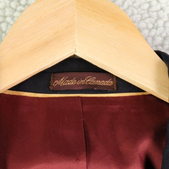 Chaps Ralph Lauren Blazer Mens 42L Tall Navy Blue Gold Button Vented Vintage - Picture 12 of 16